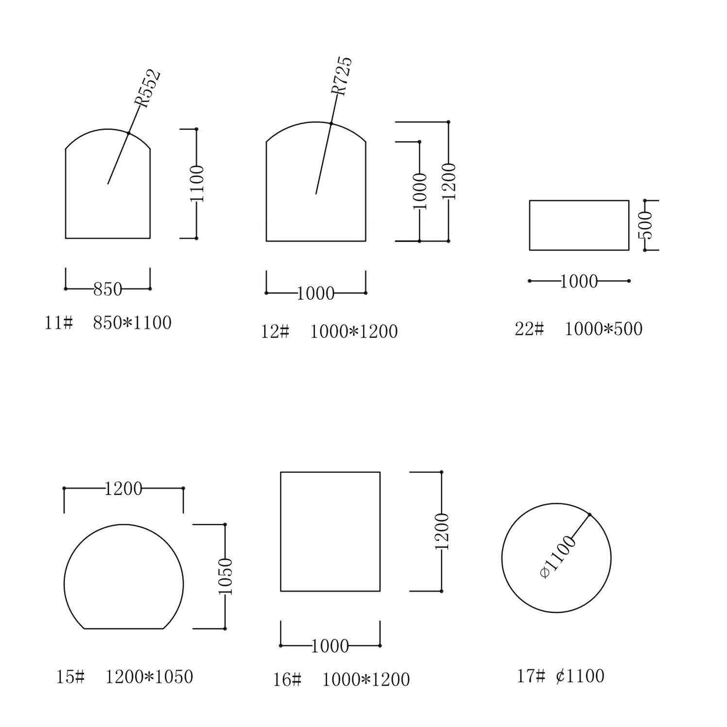 Frameless Toughened Glass Doors: 6mm Tempered Fireplace Hearth Plates