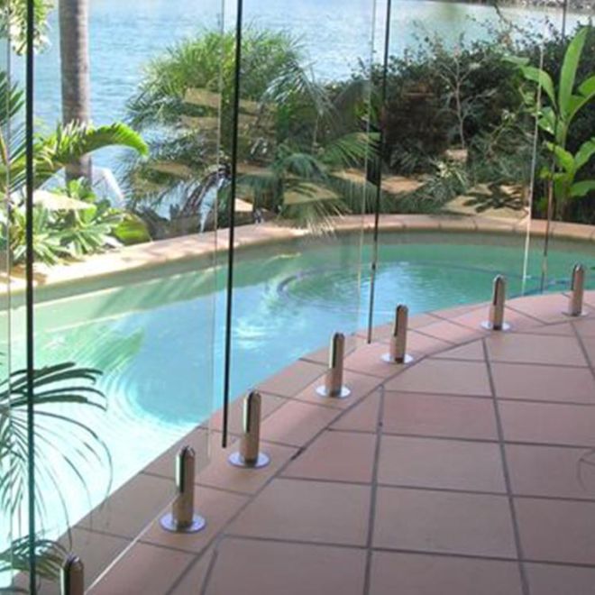 What is a glass balustrade?