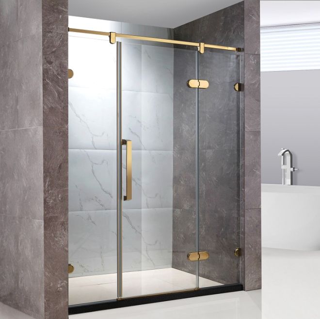 Can shower doors be adjusted?
