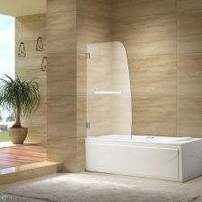 Frameless Tempered Glass Shower Panel Bath Screen