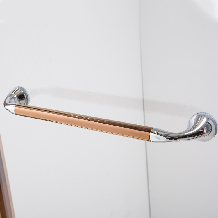 Glass Panel Partition Double Sliding Shower Door for Bathroom Spaces