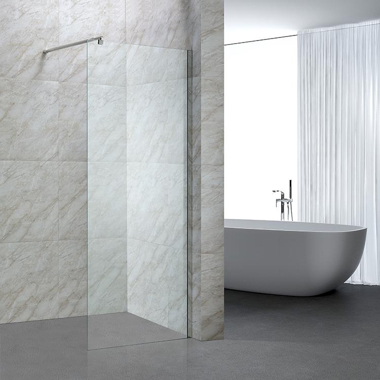 Tempered Glass Shower Screen Panel with 3mm Toughened Glass Insert
