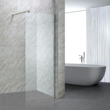 Single Simple Tempered Glass Shower Screen Panel