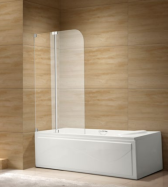 What is a semi frame shower door?