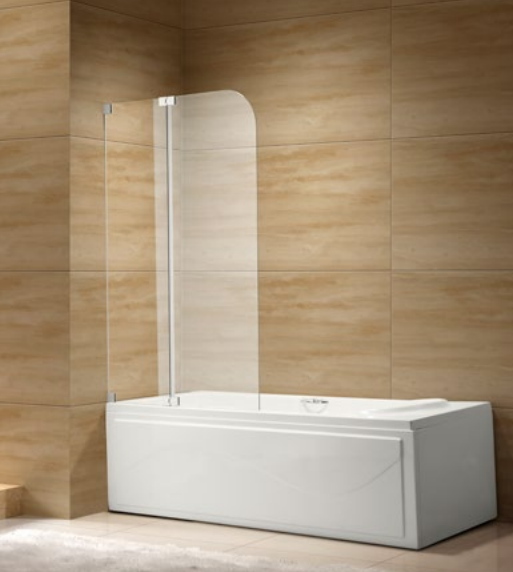What is a semi frame shower door?