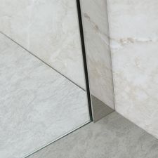 Single Tempered Glass Shower Screen Panel - Glass Office Partitions