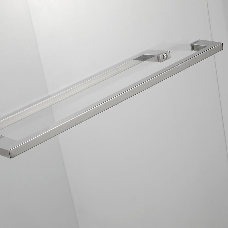 Chrome Glass Partition Doors - Double Bypass Sliding Shower Door Clear