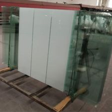 Custom Patterned Tempered Glass Wall for Shower & More - Any Size