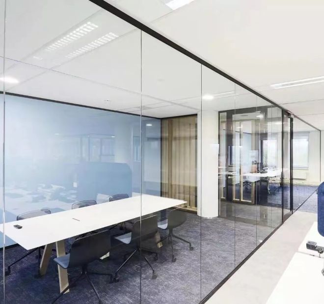 What are the advantages of translucent office partitions?