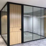 The Versatile Charm of black framed glass room dividers