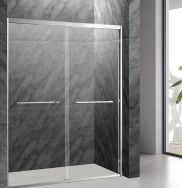 What are the benefits of double sliding shower doors frameless?
