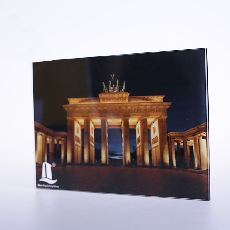 Decorative Tempered Toughened Glass Custom 3d Digital Printed Glass For Window
