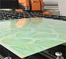 Custom Printed Glass Decoration Digital Print On Flat Tempered Glass Manufacturer