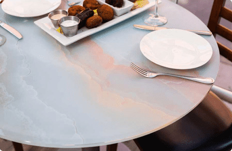 3-19mm Colorful Digital Printed Tempered Glass for Table Tops & Partitions