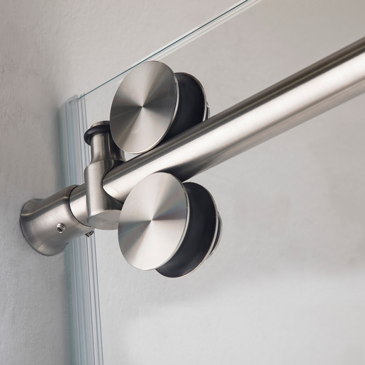 Semi Frameless Bypass Shower Door with 44mm Triple Glazing
