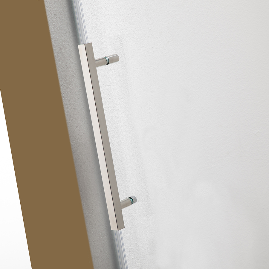 36mm Triple Glazing Frameless Bypass Sliding Shower Doors, Soft Close