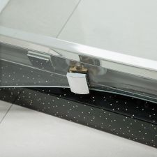 Diamond Shape Stainless Steel Shower Room with Printed Glass Price