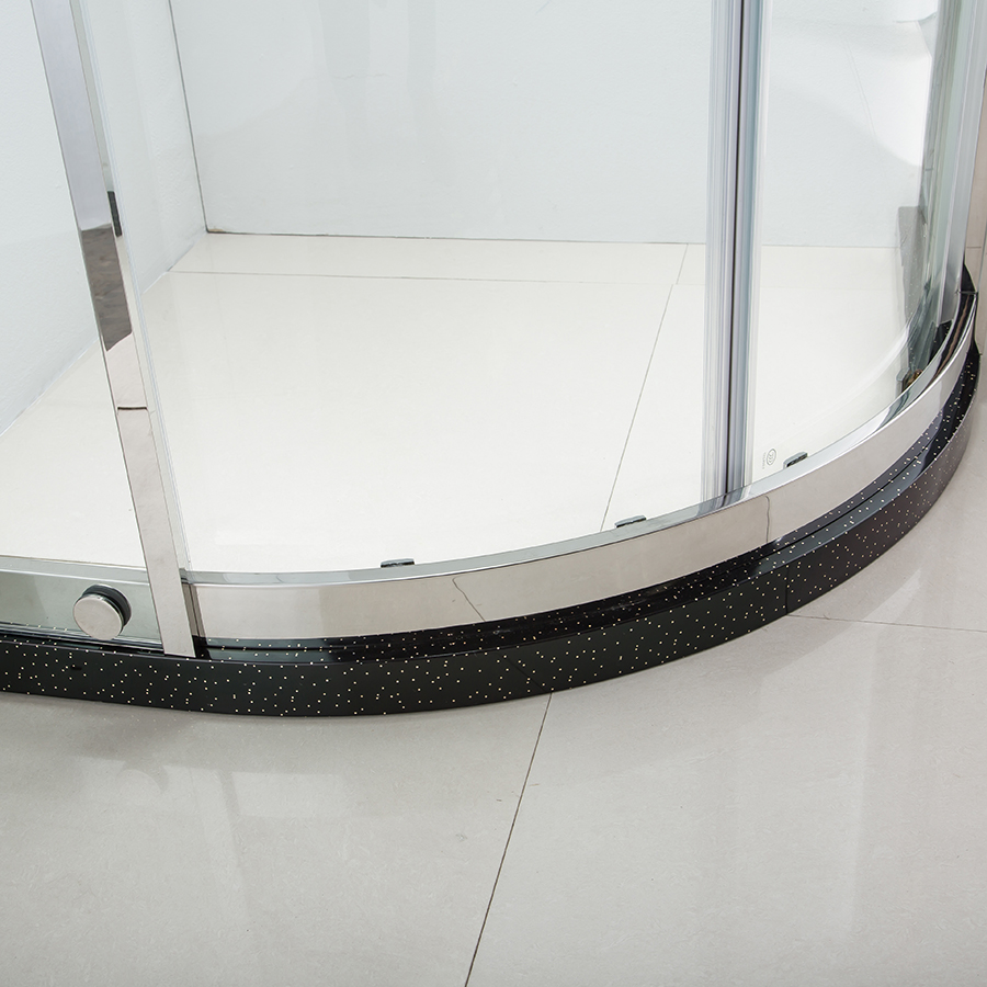 Diamond Shape Stainless Steel Shower Room with Printed Glass Price