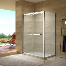 Stainless Steel Hardware Sliding Shower Door 60 Inch