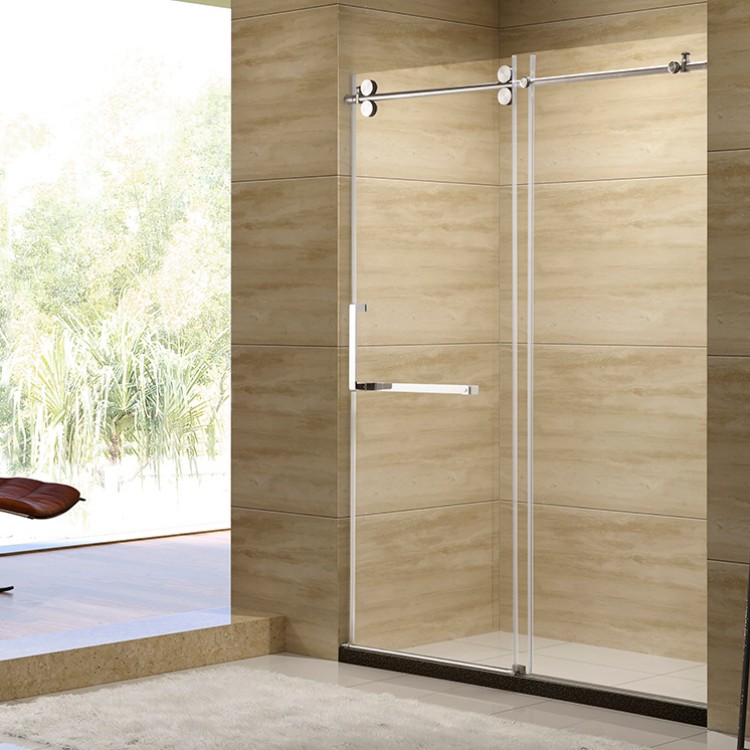 Semi Frameless Bypass Shower Door with 44mm Triple Glazing