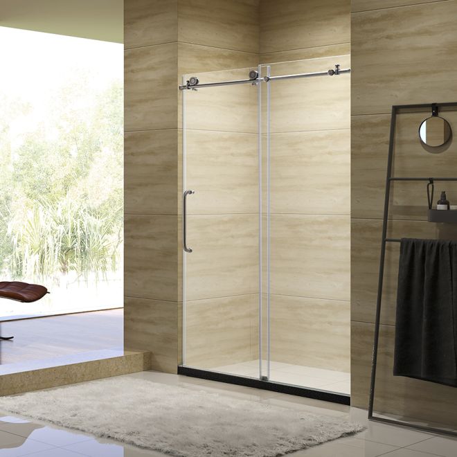 Are brushed nickel sliding shower doors rust-resistant?