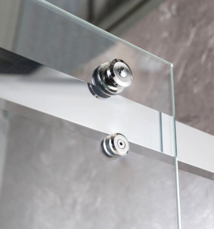 Digital Print Splashback Sliding Glass Shower Doors Enclosure Slider