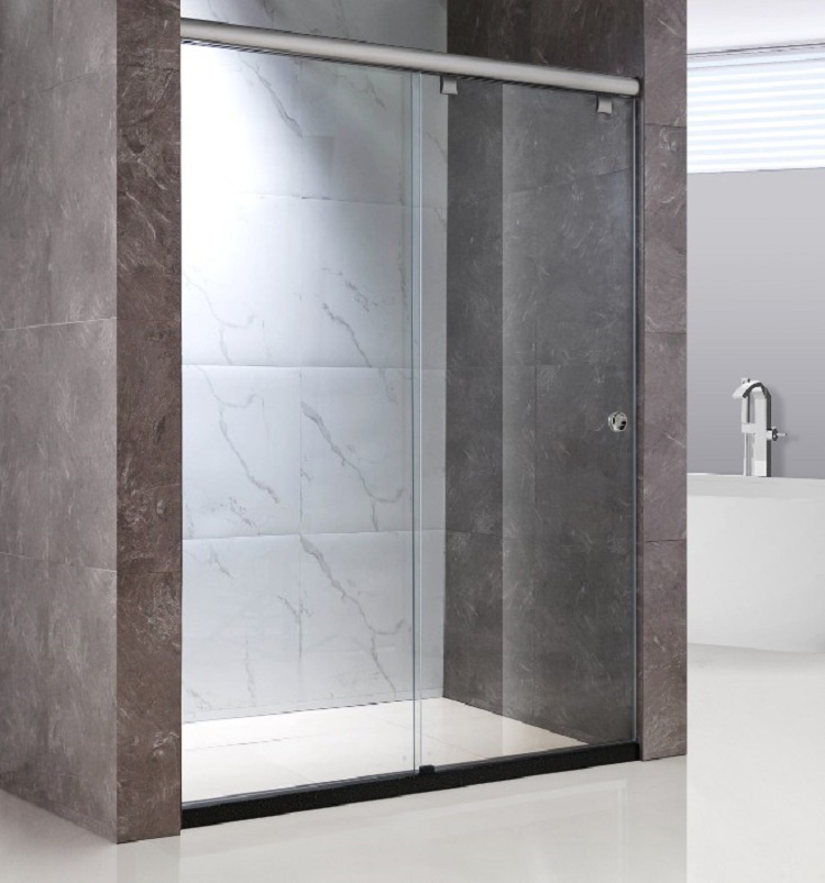 Digital Print Splashback Sliding Glass Shower Doors Enclosure Slider