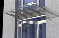 Enhancing Curb Appeal with a Glass Canopy Over Your Front Door