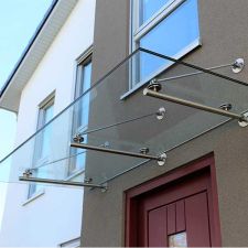 Premium Aluminum Toughened Clear Tempered Glass Canopy for Outdoor Use