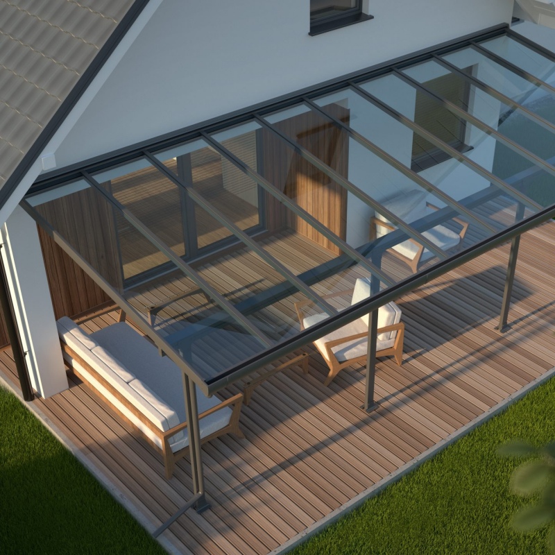 Curved glass canopy Suspended glass canopy Porch glass canopy with bracket