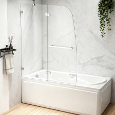 Frameless Hinged Bathtub Door