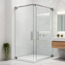 Double Hinged Glass Shower Doors